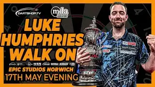 Cool Hand Luke Humphries World Number One Darts Player in Norwich