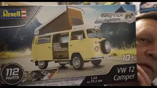 Revell  f&uuml;r Anf&auml;nger und Einsteiger. VW T2 Camper nur easy-click. Seite 1 Schritt 1-5
