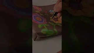Hand ✍🏼 Made Design For Lady Bag ? #custom #art #artcraft @YouTube
