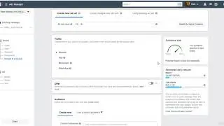 Creating Ad set within a Campaign - Traffic Ad for Messenger
