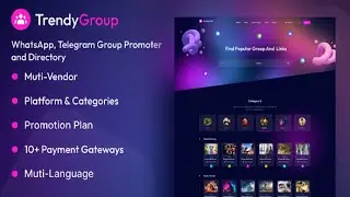 TrendyGroup Whatsapp, Telegram Group Promoter and Directory