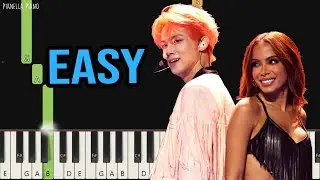 TXT, Anitta - Back for More | EASY Piano Tutorial by Pianella Piano