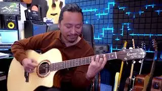 CRAFTER STG G-16ce Pro Semi-Acoustic Guitar | Dev Lama |