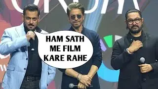 Big announcement 3 khan in a movie shahrukh salman amir khan joy forum 2025 Saudi Arabia riyadh news