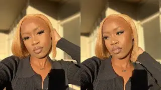 $79 ULTIMATE FLAWLESS BLONDE BOB WIG INSTALL *FOR BLACK WOMEN*  FT. Chinalacewig