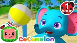 Balloon Beach song | 1 HOUR  LOOP | Karaoke Nursery Rhymes & Kids Songs - CoComelon