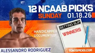 NCAAB Picks and Predictions, Sunday 1/18/26 The Look Ahead Show