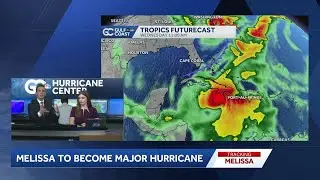 Tropical Storm Melissa forecast to become Category 4 hurricane - Oct. 23