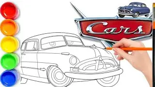 How to draw Doc Hudson - Hudson Hornet - Cars
