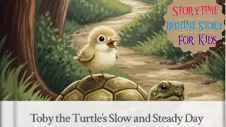 [Storytime] Toby the Turtle's Slow and Steady Day ✨2min short story-20min Loop