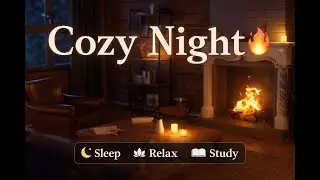 Cozy Fireplace 🔥 Night Ambience for Sleep, Relax & Study | Calm Fireplace Sounds (Live)