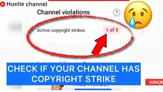 How to check if you have a copyright strike on your channel #Howto #howtocheckforcopyrightstrike #ht