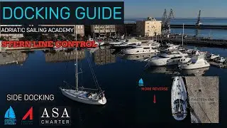 Docking guide - How to control the boat with one line - Stern line control