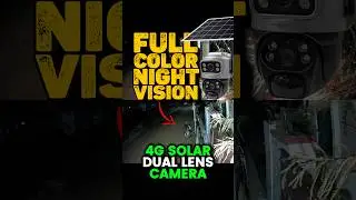 Active Pixel | Full Color Night Vision  | 4g💥solar dual lens camera #shorts #cctvcamera