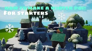 ❄️HOW TO MAKE A SNOW POI FOR FORTNITE CREATIVE STARTERS!🌨