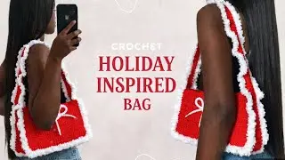 YOU WILL NEED THIS BAG !!! //CHRISTMAS INSPIRED CROCHET BAG🎄🧑‍🎄❤️