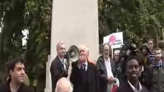 Tony Benn speaking at the Stop The War Protest on 8th Oct 07