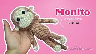 MONITO Tierno Patr&oacute;n en Video Espa&ntilde;ol e Ingles- Amigurumi Tutorial