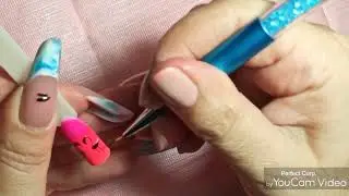 Flamingo nail art designs