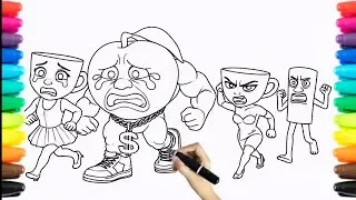 ITALIAN BRAINROT | 8 Minutes Satisfying With Coloring Ballerina Cappucina, Tung Tung Tung Sahur