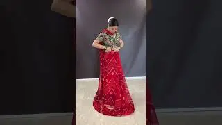 Lahenga style saree with full safety for Navratri  #saree #Navratri saree ​⁠page@vishalprints2648