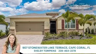 4 bedroom / 2 bath - Gorgeous Lakefront Home in Stonewater Community of Cape Coral Florida -