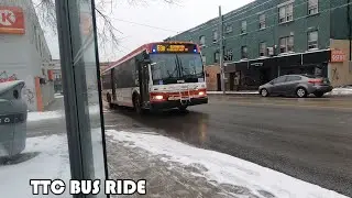 TTC Route 63 Bus Ride From Ossington Station To Eglinton West Station