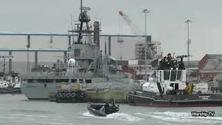 HMS CLYDE P257 DECOMMISSIONED AT PORTSMOUTH NAVAL BASE - 24th January 2020