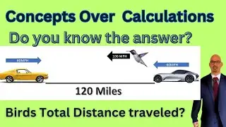 Concepts over Calculations: Physics Puzzle Hummingbird's Distance Traveled