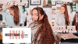 how I style my Insert Name Here ponytails! HOW TO WEAR 