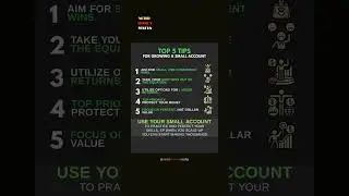5 Tips Growing A Small Account!  #nerdmoneymafia