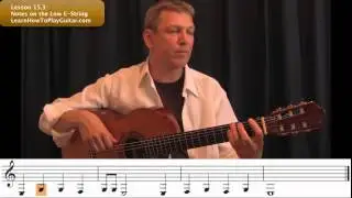Learning Notes on Guitar: Notes on the Low E-String Lesson 15.4