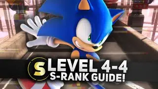 Sonic Frontiers - Cyberspace Level 4-4 S-Rank Time Guide (4K/60FPS)