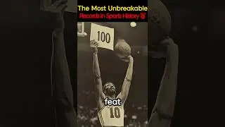 #shorts The Most Unbreakable Records in Sports History #themost #facts #history #funfacts