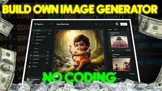 How to build your own ai image generator website without coding (100% free)
