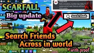 ||SCARFALL|| Big update Add lobby  friends friends system and search your friends across the world.😱