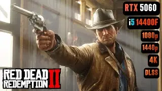 Red Dead Redemption 2 RTX 5060 FPS TEST | RTX 5060 & i5 14400F Benchmark 1080p/1440p/4K