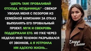 Свекор уволил меня из компании за отказ от его проекта, но уже через неделю