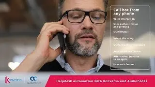 #AudioCodes and #Konverso partner to offer a new IT helpdesk #voicebot
