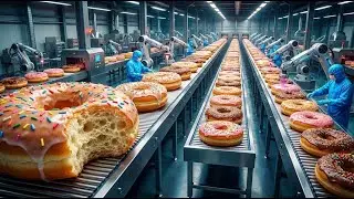 How Donuts Are Made  Inside a Mega Donut Production Factory ASMR