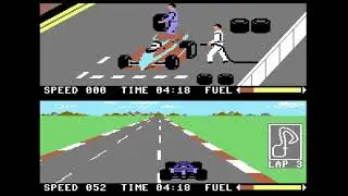Pitstop II Plataformas: Atari 8-bit, Commodore C64/128/MAX, Wii, TRS-80 Color Computer, DOS, Apple I