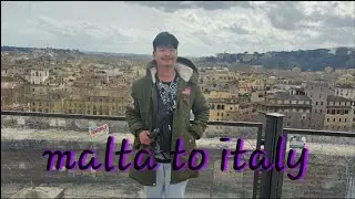 MALTA TO ITALY trip#part 1  #malta #Italy #slowtravel