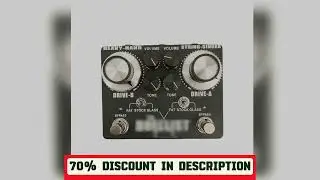 #LYR pedal Ly Rock King Tone Duellist Generation 2, black classic speed and distortion dual effect