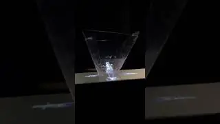 miku hologram that formed in a pyramid