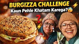 🎬 Burgizza Challenge, Pizza Galleria & Sunday Masti | Editor Chahiye for Our Vlogs! 😎