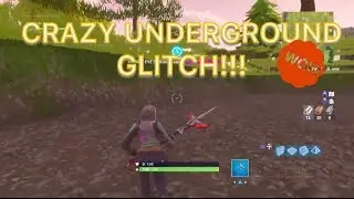 Crazy underground glitch in fortnite!!! MUST WATCH!!!!