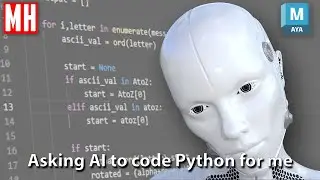 Asking ChatGPT Artificial Intelligence to write Python code for me ( 4K Video )