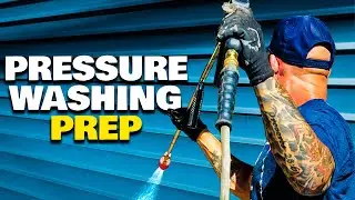 How to paint a house (the prep process).  Pressure Washing Tips.