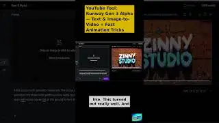 YouTube Tool  Runway Gen 3 Alpha &mdash; Text & Image to Video + Fast Animation Tricks 1 #YouTubeGrowth