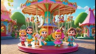 Toy Merry Go Rounds Go Spin Spin Spin | English Nursery Rhyme | Kids Songs | Baby Music